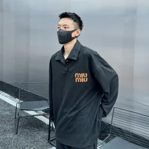 Luxury Miu Hoodie Red Suede