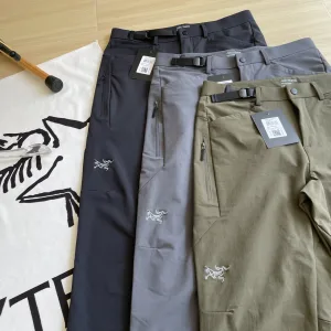Luxury Designer Archaeopteryx Trousers Red Double-Layer Fabric Quick-Drying Autumn Winter And Zippered Pocket