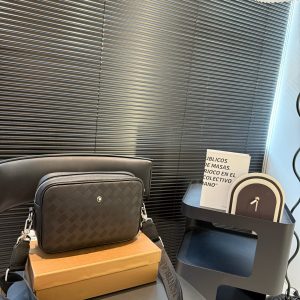 High Quality Montblanc Genuine Leather Camera Bag