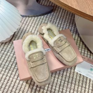Luxury Aaa Miu Miu Rubber Loafers For Autumn