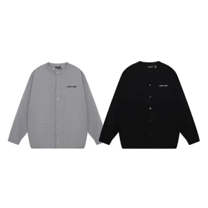 High Quality AAA Prada Outerwear Ash Wool Blend Jacquard Sophistication