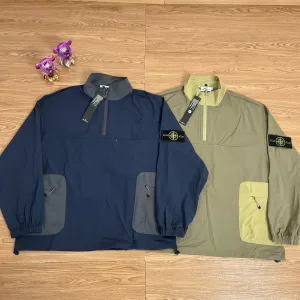 Reps Designer Stone Island Coat Red Nylon Fabric Exquisite Workmanship Street Style
