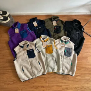 Designer Reps Patagonia Outerwear Red Wool Lambswool Polyester Nylon Fleece Mesh Plain Weave Patch