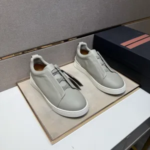 AAA Zegna Casual Shoes Color Genuine Leather Cowhide