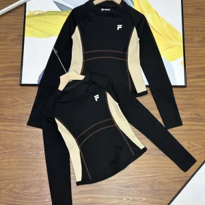 Super Clone AAA Fila Long-Sleeved Ash Silk Exquisite Workmanship Sophistication