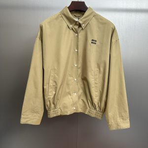 Luxury 1:1 Miu Miu Cotton Long-Sleeved Shirt