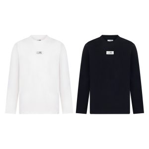 Designer Luxury Margiela Cotton Long-Sleeved T-Shirt