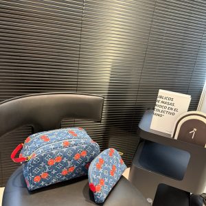 Luxury High Quality Express Denim Makeup Bag For Winter