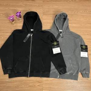 Luxury Stone Island Outerwear Red Wool Exquisite Workmanship Street Style