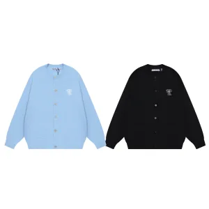 Reps Super Clone Acne Studios Outerwear Red Wool Blend Denim Embroidery