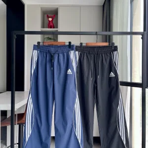 High Quality Adidas Straight-Leg Pants Blue Easy To Match Summer