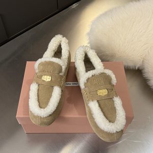 Designer Luxury Miu Miu Loafers For Fall