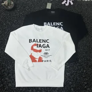 High Quality Balenciaga Hoodie Red Cotton Relaxed Fit Easy To Match Winter