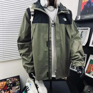 Designer The North Face Windbreaker Green High-Density Fabric Exquisite Workmanship Autumn
