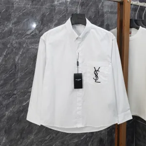 High Quality Designer Saint Laurent Cotton Shirt