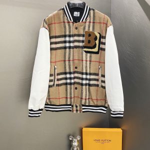 Luxury Burberry Leather Baseball Uniform