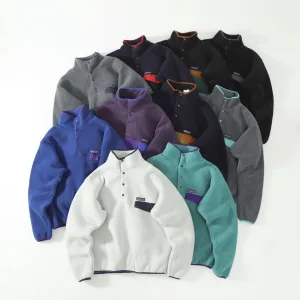 High Quality AAA Patagonia Coats Red Wool Polyester Nylon Spandex Fleece Patch