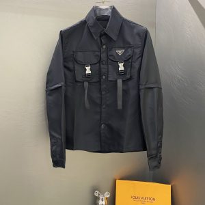 High Quality Luxury Prada Nylon Shirts