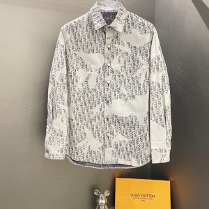 Luxury Aaa Dior Jacquard Shirts