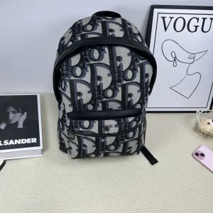 Reps Dior Backpack Red Genuine Leather Jacquard
