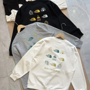 Luxury The North Face Hoodie Ash Cotton Soft And Gentle Spring Autumn Winter Crisp Silhouette