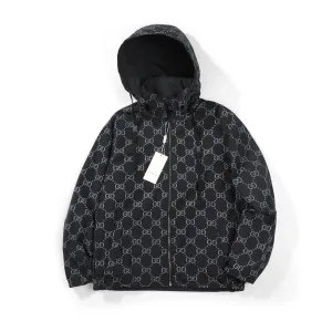 AAA Gucci Outerwear Red Polyester Fiber Jacquard