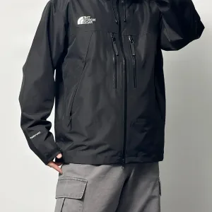 Super Clone High Quality The North Face Outerwear Red Windstopper Daily Commute Outdoor Windproof Spring Summer Autumn Embroidery Color Blocking Multiple Splicing Cuffs