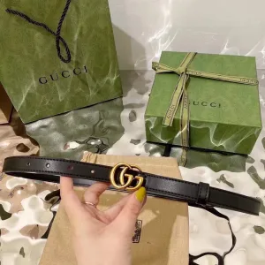 High Quality Gucci Belt Green Top-Grain Cowhide
