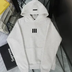 Super Clone Fear Of God T-Shirts Ash Cotton Ribbed Fabric Flannel Streetwear