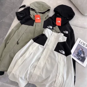 High Quality Luxury The North Face Jacket Green Polyester Fiber Spring