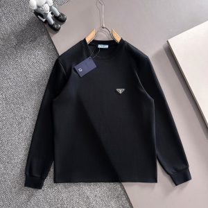 High Quality Prada Cotton Long-Sleeved Shirts For Autumn