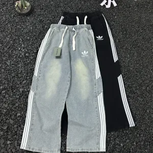 Reps Balenciaga Jeans Red Denim Minimalist American Style