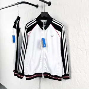 Designer Luxury Adidas Coat Red Autumn
