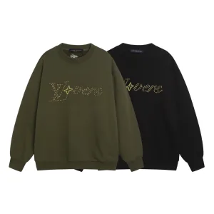 High Quality Designer Louis Vuitton Sweatshirt Red Silk