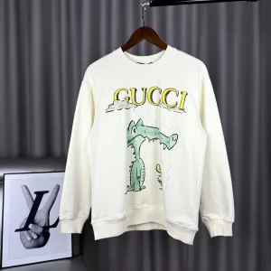 High Quality Gucci Long-Sleeved Shirts Red Cotton Pure