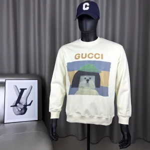 Reps Super Clone Gucci Long-Sleeved Shirts Red Cotton Pure