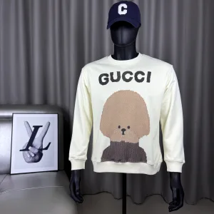 Luxury Gucci Long-Sleeved Shirts Red Cotton Pure