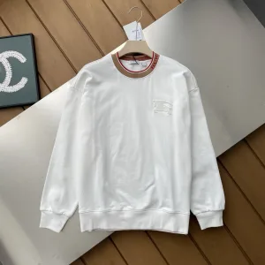 Luxury AAA Burberry Long-Sleeved Ash Cotton Winter Embroidery