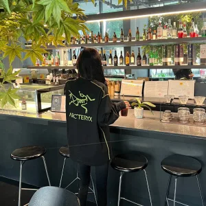Designer Archaeopteryx Long-Sleeved T-Shirt Ash Cotton Combed Street Style Double Needle Stitching Patch