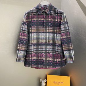 High Quality Louis Vuitton Jacquard Long-Sleeved Shirt