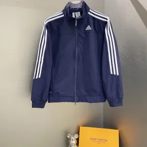 Luxury Adidas Coat Red Jacquard Autumn Winter Early