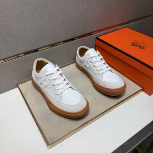 High Quality Luxury Hermes Casual Shoes Color Genuine Leather