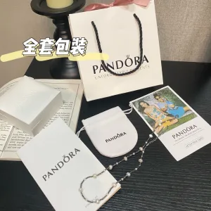 Luxury Designer Pandora Necklace Ash Lace Clean And Neat Sweet Cool Style