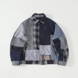 Reps AAA Ralph Lauren Coat Red Denim Spring Summer Patch Side Stripes