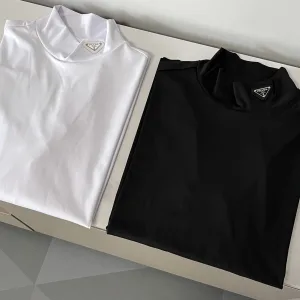 Super Clone Prada Long-Sleeved Shirt Ash Cotton Cowhide
