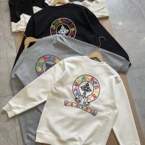 High Quality Super Clone Chrome Hearts Hoodie Ash Cotton Soft And Gentle Spring Autumn Winter Crisp Silhouette