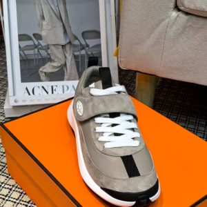 Designer Hermès Cowhide Sneakers
