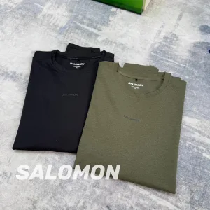 Super Clone Salomon Long-Sleeved Shirts Red Quick-Drying Fabric