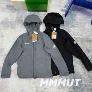 Super Clone Mammut Coat Red Autumn Side Pockets