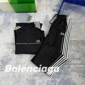 High Quality Balenciaga Trousers Red Polyester Mesh